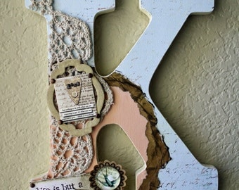 Large Nursery Wall or Table Monogram Letters