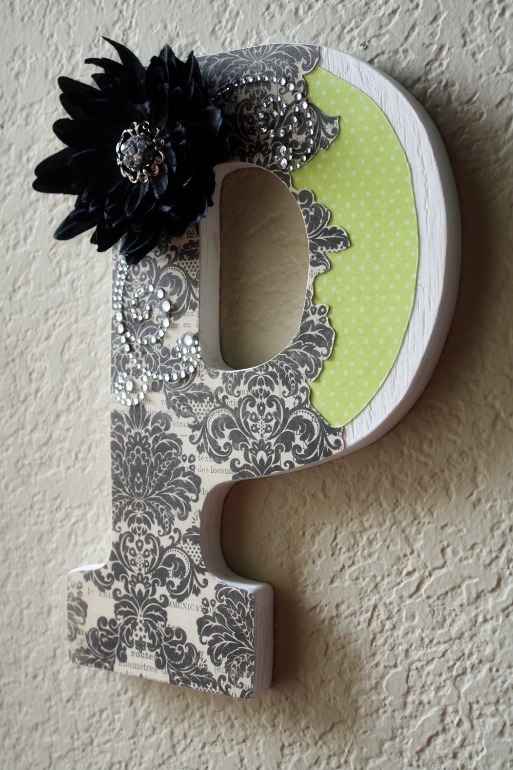 Custom Wooden Nursery Initial Monogram Letters-Custom 2 M
