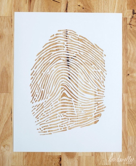 Custom Fingerprint Paper Cutting
