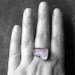 Copper Ring Amethyst Purple Pale Lilac Lavender Violet Raw Gem February Birthstone Artisan Handmade
