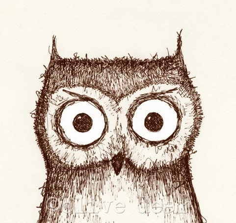 owl and pussycat double portrait - fine art print (medium)