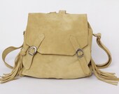 Apache suede backpack in yellow