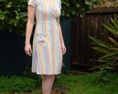 Seersucker Wrap Dress
