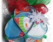 Christmas Ornament Pattern Sphere Card PDF Tutorial DIY Supplies Handmade