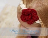 INSTANT DOWNLOAD Crochet Tutorial Rose Headband Fits Newborn to Adult Welcome to sell all finished items