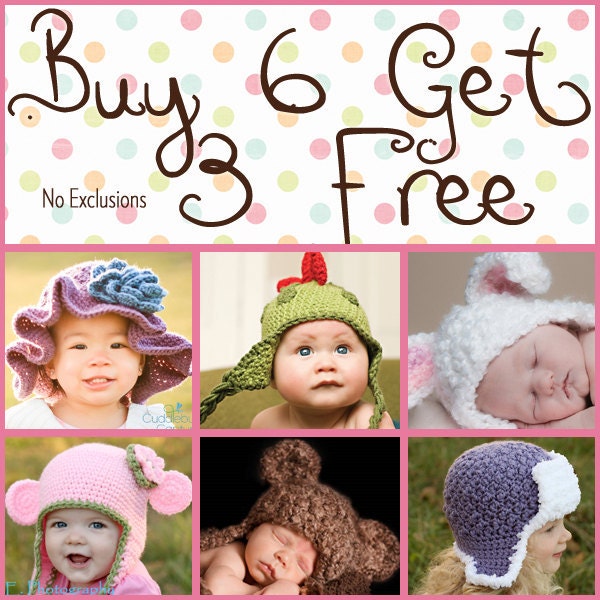 CROCHET PATTERNS Buy 6 Get 3 More Free Welcome to Sell All Finished Items