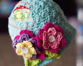 INSTANT DOWNLOAD Crochet Pattern Beautiful Bloomin Cloche Sizes Newborn to Ladies Welcome to sell all finished itesm