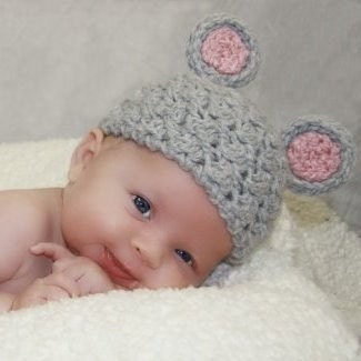 INSTANT DOWNLOAD Crochet Pattern Chunky Monkey/Mouse Hat (Includes 4 Sizes: Preemie to 3 Years)   Permission to sell all finished items