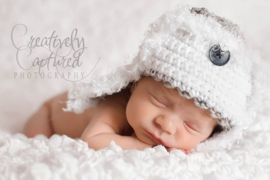 CROCHET PATTERN - Nubby Aviator Hat 6 sizes included - Welcome to sell all finished items.