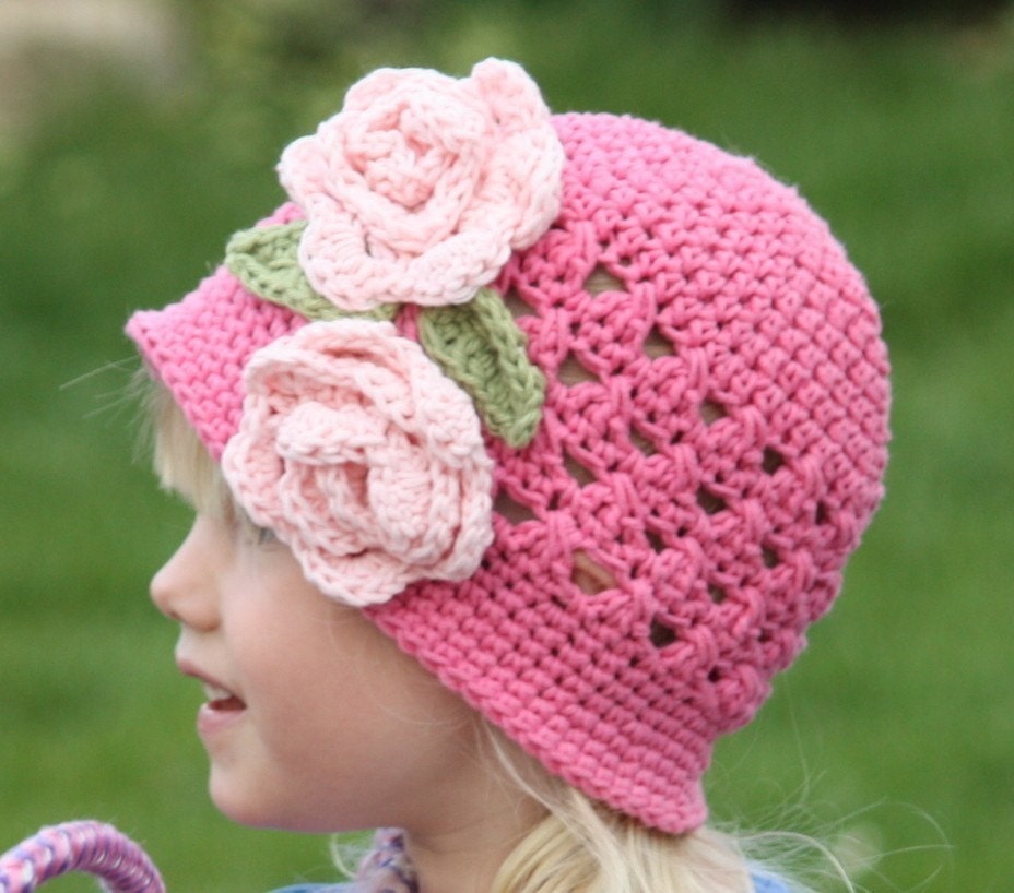 INSTANT DOWNLOAD Crochet Pattern Crossed Cluster Cloche (5 Sizes Included Newborn to Ladies) Permission to sell all finished items
