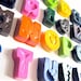 Alphabet Crayons -- Featured on HGTV Special -- Complete Set of Alphabet Letters and Storage Pouch