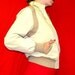 80s Vintage 1980s Skinny Cafe Racer Preppy Jacket British Mist sz M Tan Beige Light Brown