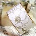 Cherry Blossom Bracelet Brass Cuff Handmade Gold Gilded Paper
