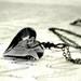 Heart Necklace Swarovski Crystal Sterling Silver Oxidized Romeo and Juliet Wire Wrapped Under 30 Valentine