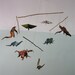 Dangling Dinosaurs - ORIGAMI MOBILE