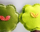 Tree Rattle / Green with Yellow Leaves / Organic Cotton Stuffed Baby Gifts Il_170x135