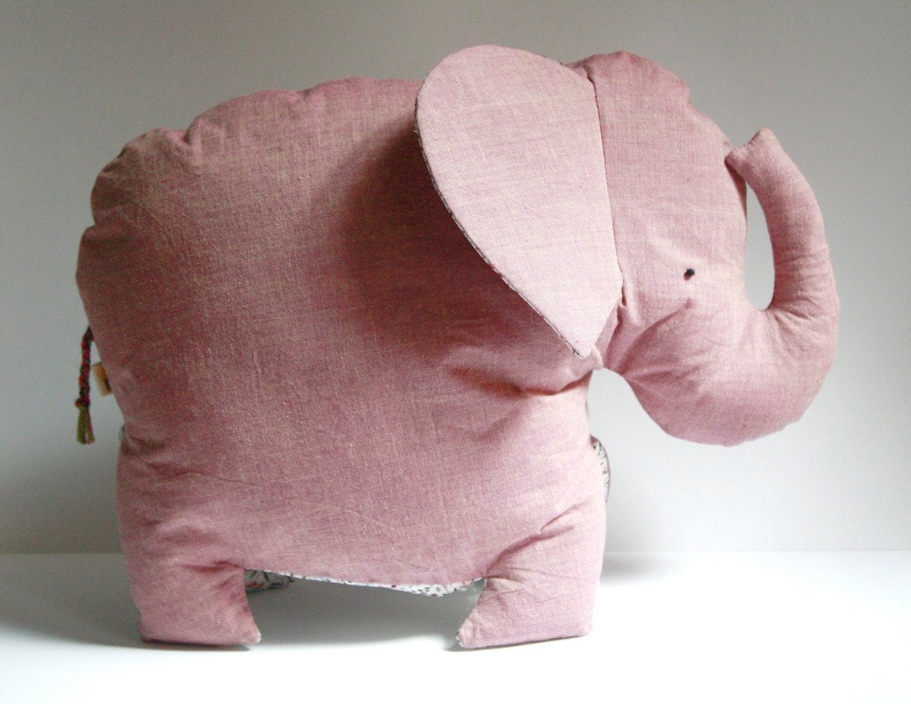 Earth Friendly Plush Baby Elephant in Lilac / Lavender / Purple Il_570xn