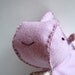 Plush Rhino / Baby's First Toy / Organic Cotton Stuffing