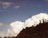 Original Film Photograph - 6 x 9 - Clouds and Blue Sky Landcape - vintage dream photo