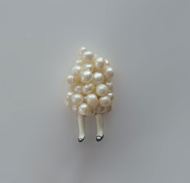 Pearl Person Brooch