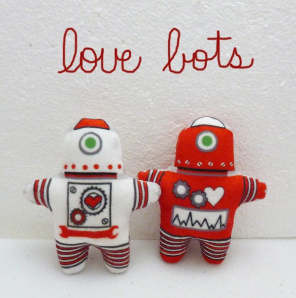 Robot Dolls Plush Stuffed Love Bots