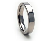 New 4mm Comfort Fit, Custom Titanium Ring, Free Sizing Band 4-17