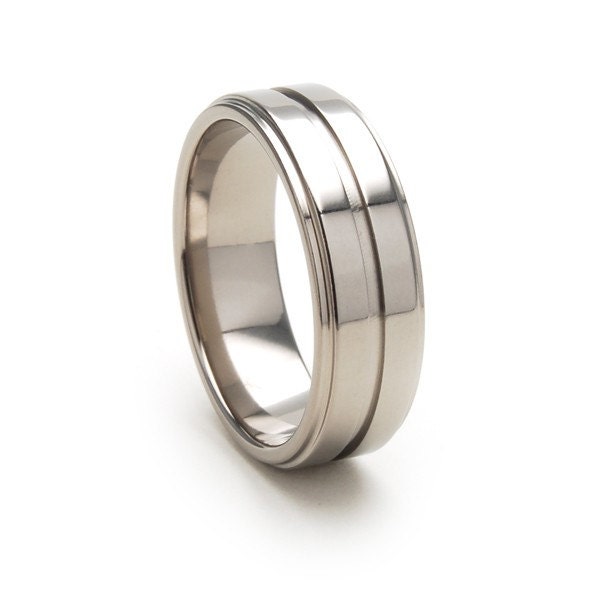 New 7mm Comfort Fit, Custom Titanium Ring, Free Sizing Band 4-17