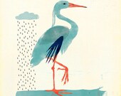 Blue Heron Limited Edition Large Giclee Print