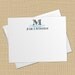 Fancy Bracket Initial Monogram - Custom Address Labels or Stickers