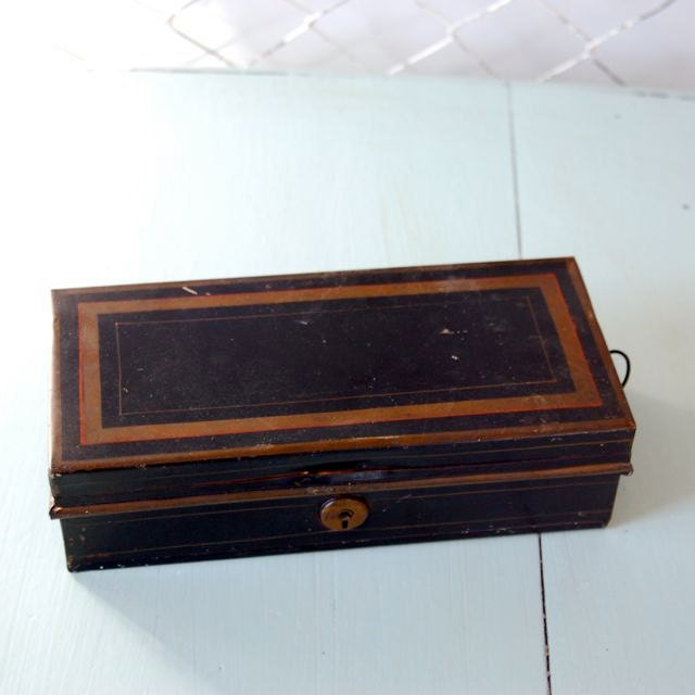 Vintage Black Banker's Box