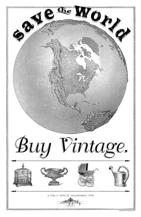 Save the World- Buy Vintage Poster