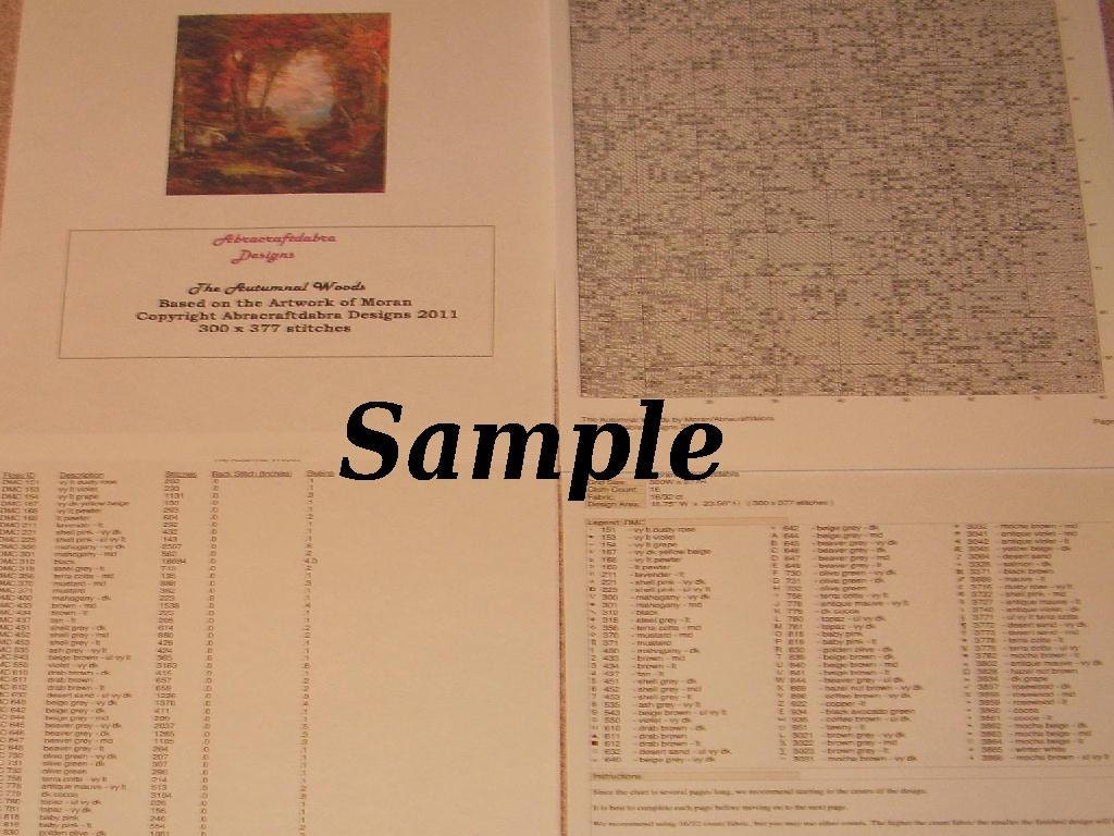 Cross Stitch Pattern  PDF- Halloween Counted Cross Stitch Chart Pumpkin Power Chart PDF