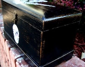 Upcycled Vintage 1920s Solid Wood Pirates Chest