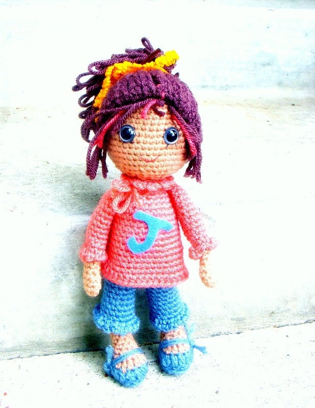 Joy - Amigurumi girl doll crochet pattern / PDF