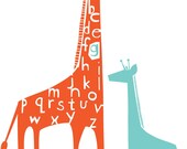 G is for Giraffabet 13x19 poster