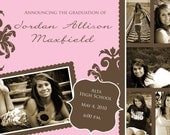 Damask 2012 Graduation Announcement or Invitation