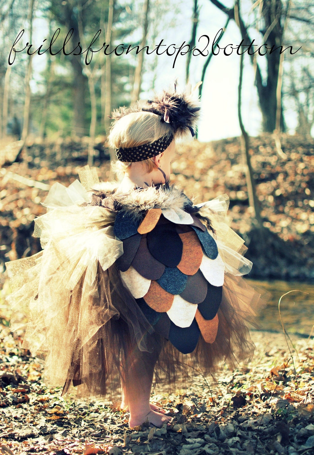 Owl Tutu Dress Costume Set ... Great for Halloween Dress Up Themed Parties