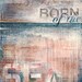 Born Of The Sea  - 24" x 30" original mixed media painting - beach ocean travel artwork with typography, words, abstract collage