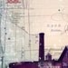 Gloucester - framed 10" x 8" original mixed media on paper - Gloucester Massachusetts Boston sailing beach collage nautical typography text