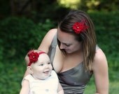 The Scarlet Mini Fascinator Matching Mommy & Me Hair Set