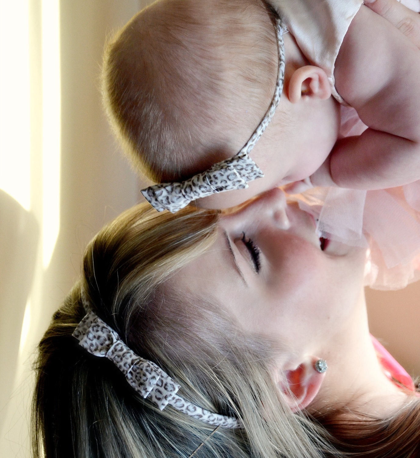 Simba Print  Matching Mommy and Me Classic Bow Headband Set