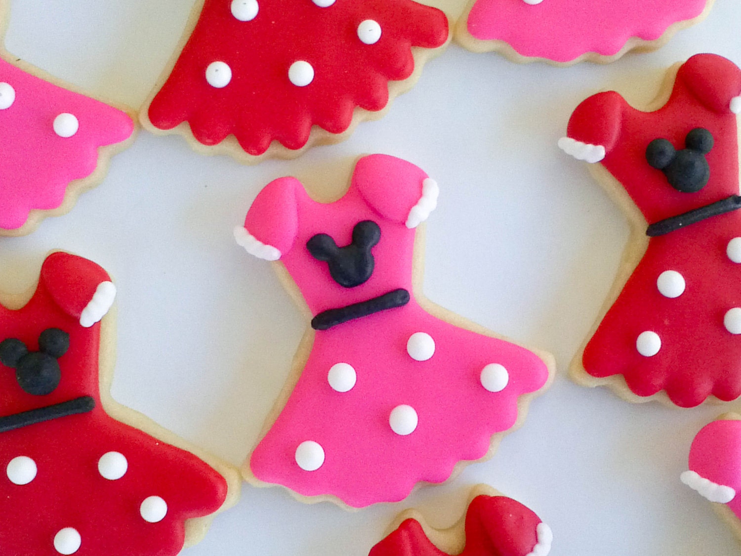 Minnie Mouse Dress Cookies 2 dozen