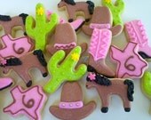Cowgirl Mini Sugar Cookies-2 Dozen