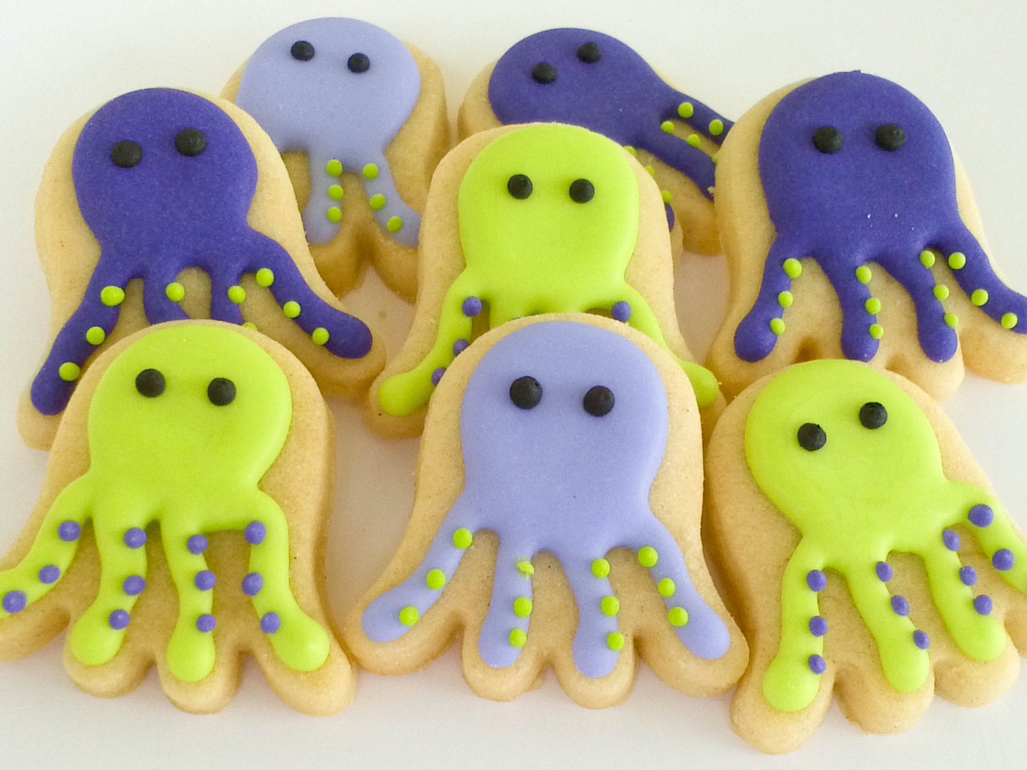 Octopus Mini sugar cookies- 2.5 dozen Il_570xn