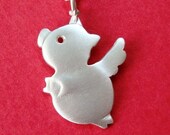 Flying Pig Necklace Sterling Silver  Gift Jewelry Kids Teens Girl Funny Cute Children mom  for her spring