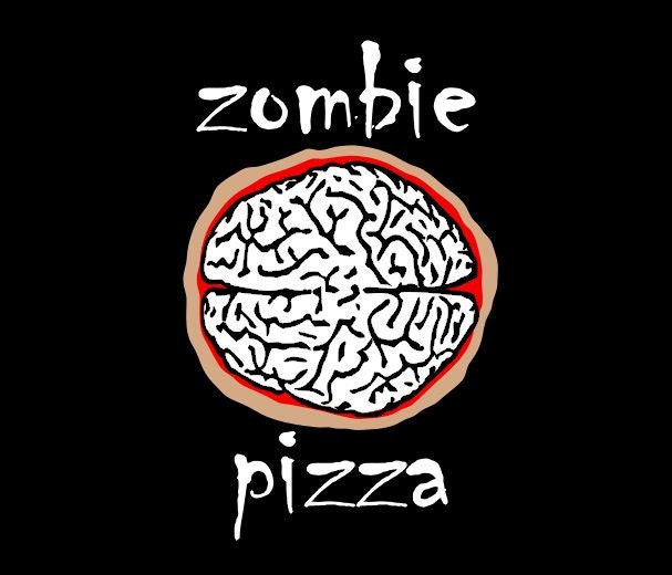 zombie pizza original design Tshirt for the zombie apocalypse