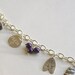 Hunger Games Peeta charm bracelet inspired by The Hunger Games movie and books with bread nightlock berries real not charms