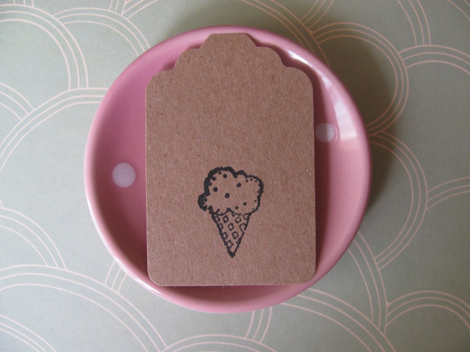 Ice Cream Kraft Tags- Set of 20