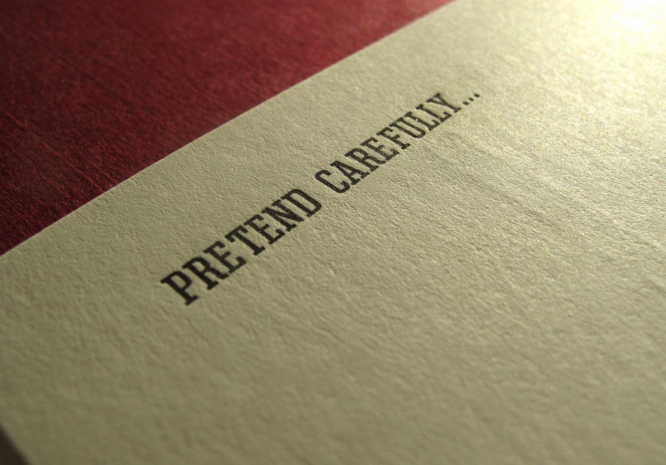 Vonnegut Postcard - We Are What We Pretend To Be