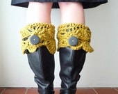 Crochet PATTERN Boot Cuffs PDF leg warmers boot buffer sock for women